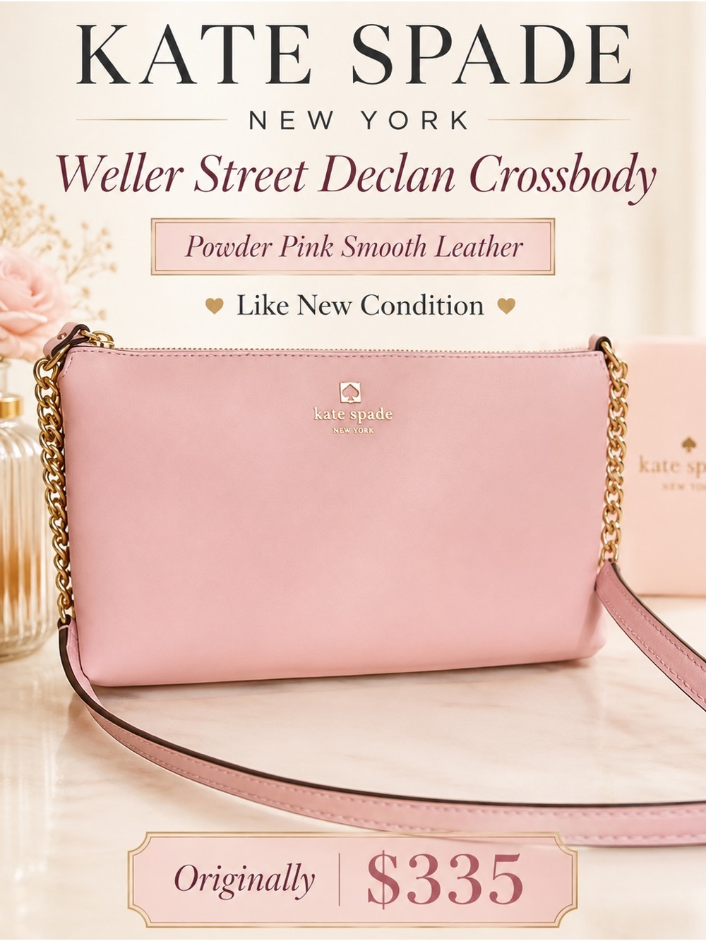 kate spade Powder Pink Weller Street Declan Crossbody